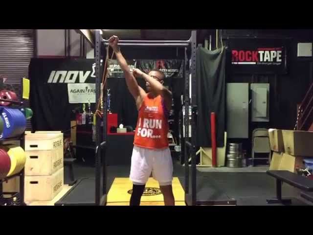 Banded End Range Shoulder Flexion Overhead Stability Drill (full explanation)