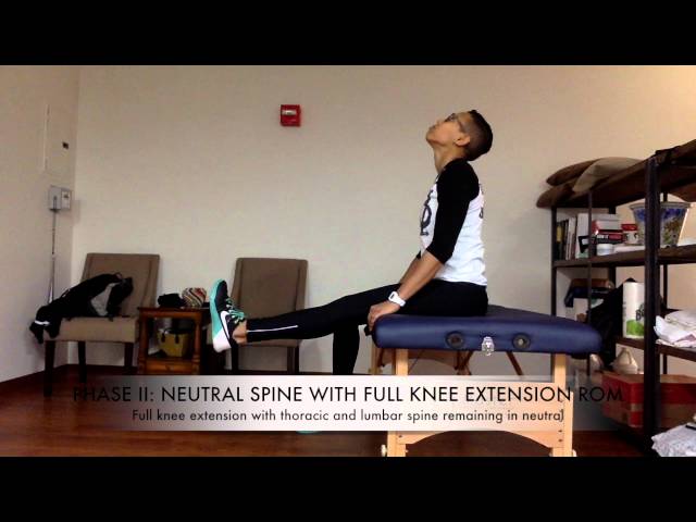 Seated Sciatic Nerve Glide (Three Progressions)