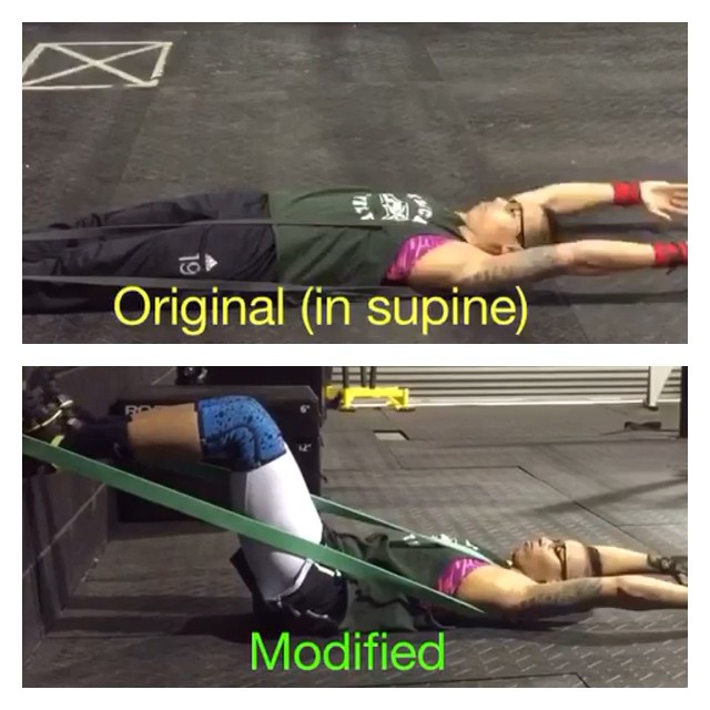Supine Banded Shoulder Mobilization with Modification