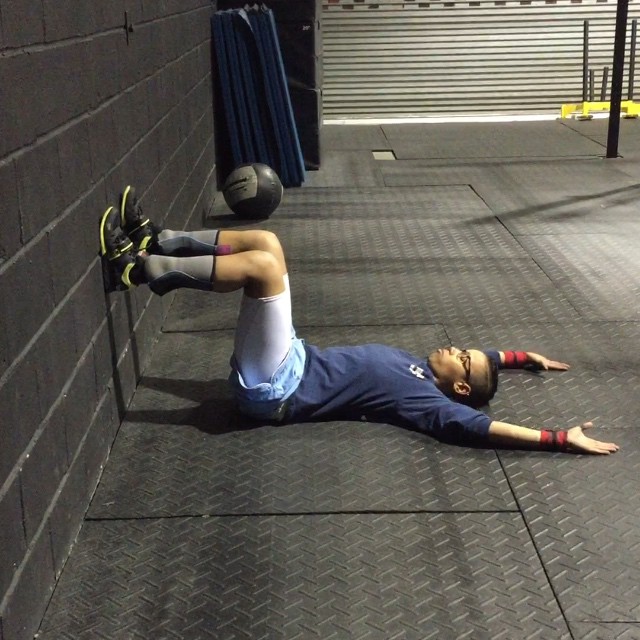 Supine Floor Angels for Overhead Shoulder Mobility