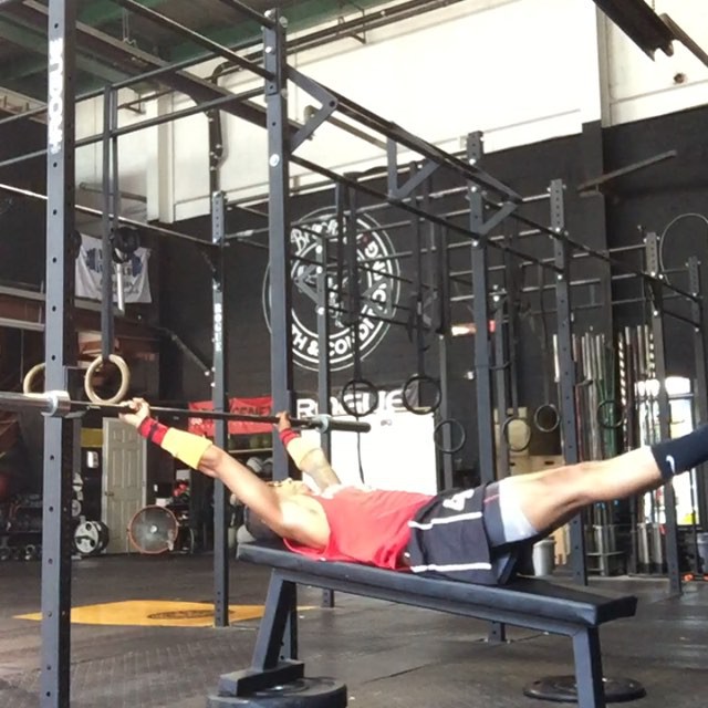 Modified strict toes to bar drill