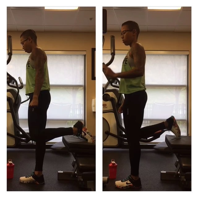 Knee Flexion Passive Range Lift off in Standing