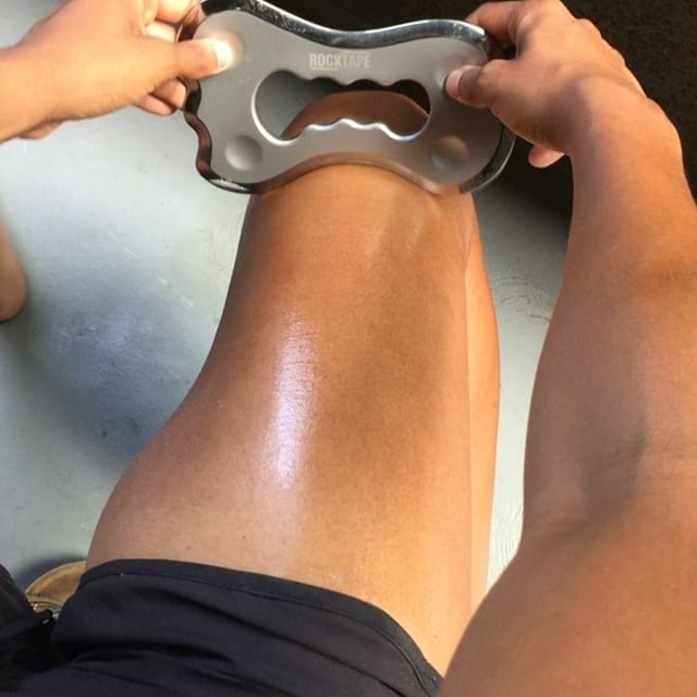 Feathering of the Quad for Pain Using the RockTape Mallet