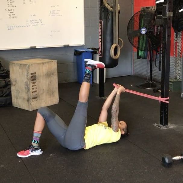 Supine Active SLR with Band for Core RNT (Touch Your Toes Part 4)