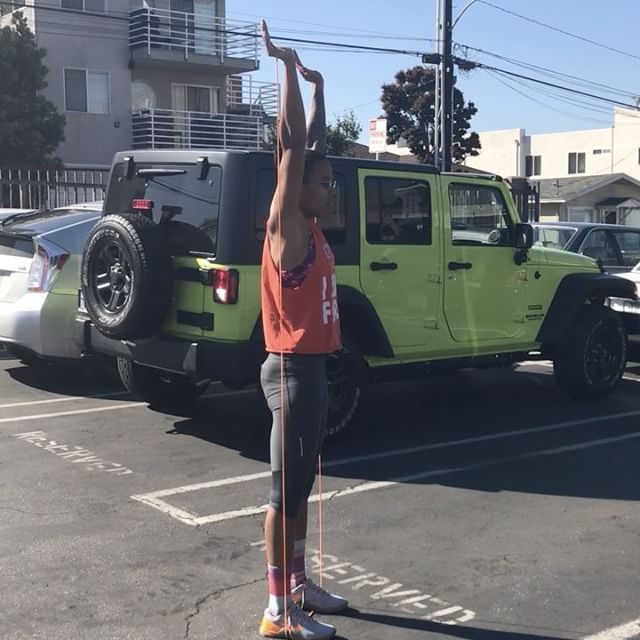 Banded Shoulder Overhead Hold for Improved Rib Position