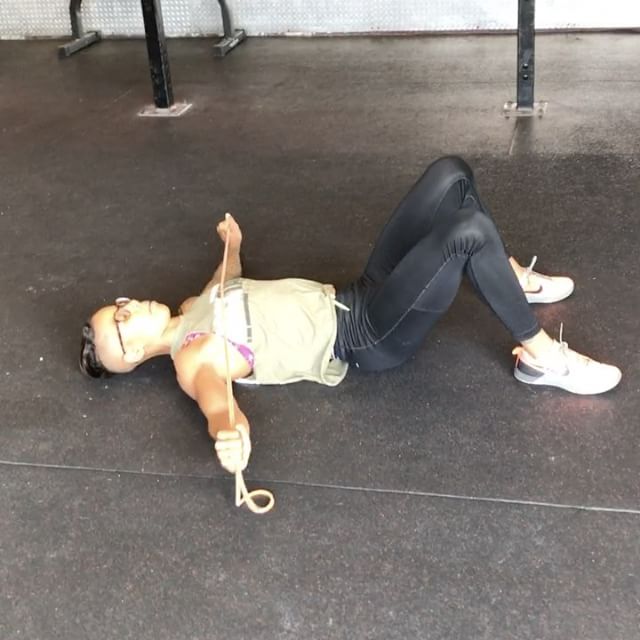 Supine Banded Pull-Aparts