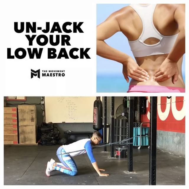 Banded Quadruped Rocking for Correcting Over-arching During Squatting