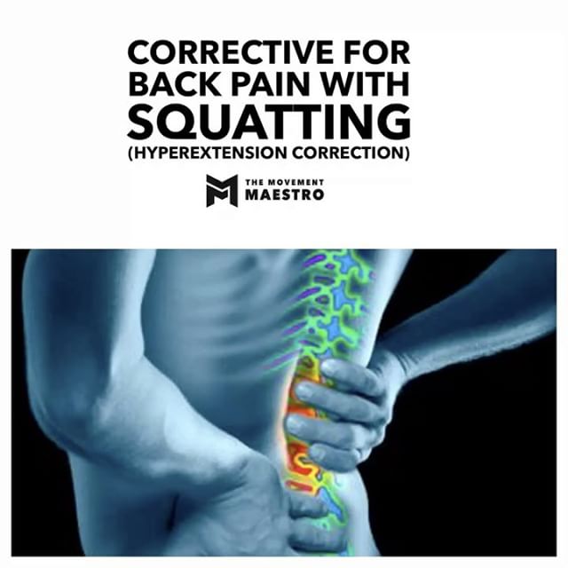 Corrective for Back Pain with Squatting Secondary to Over-arching