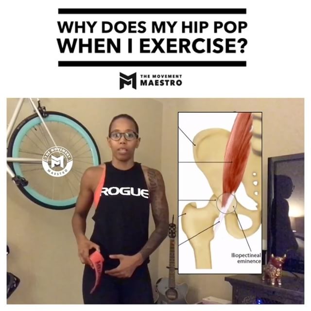Why does my hip pop when I Exercise?