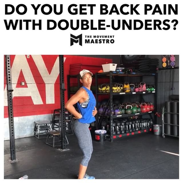 Addressing back pain with double-unders?