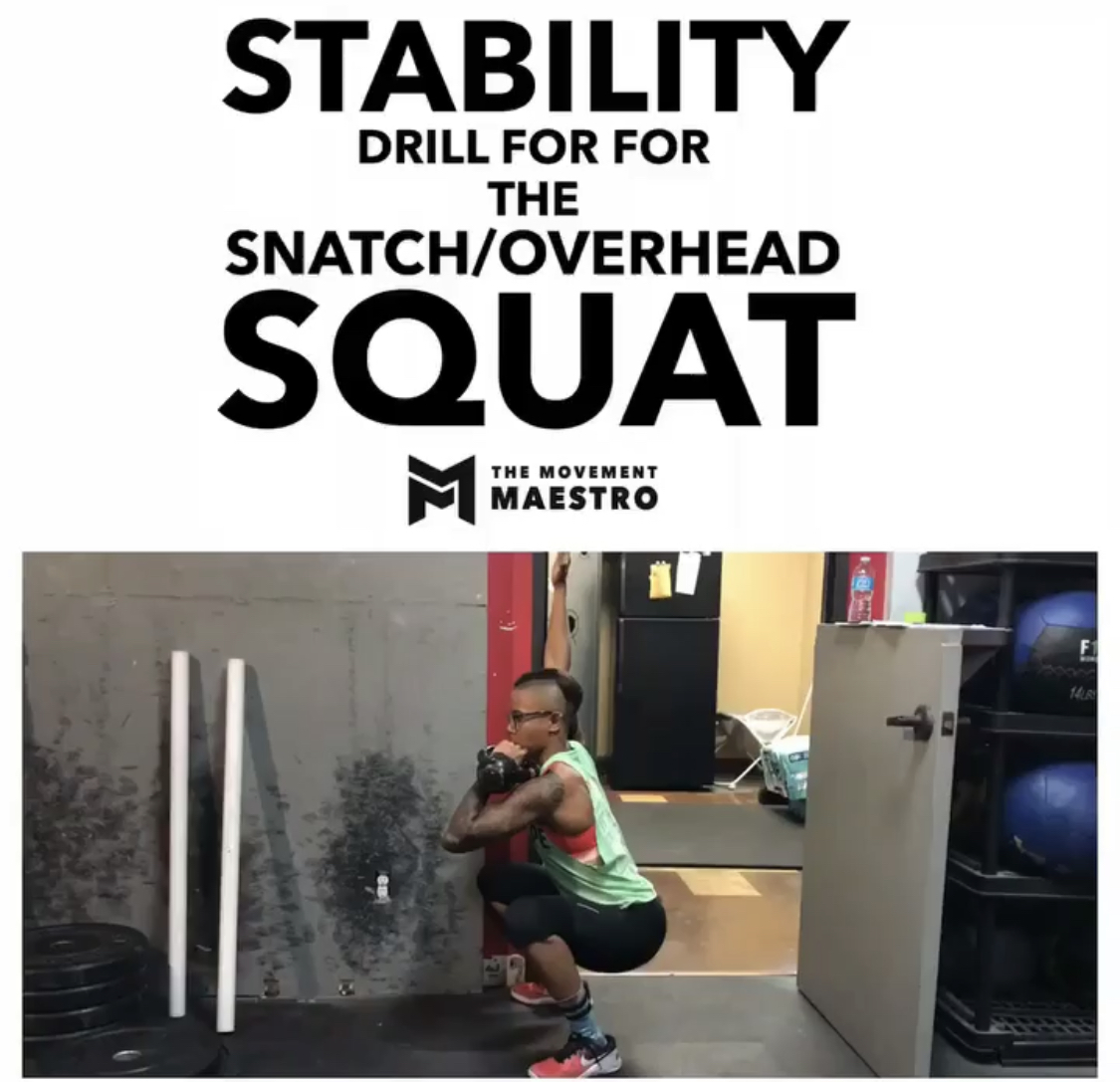 Stability Drill for the Snatch/Overhead Squat